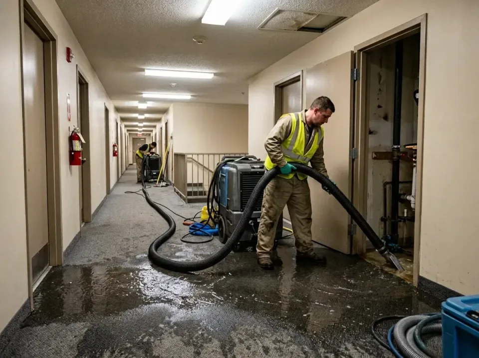 multi-unit-apartment-hallway-f-005 — frequently asked questions, Emergency Burst Pipe Water Extraction & Removal in Palm Bay…